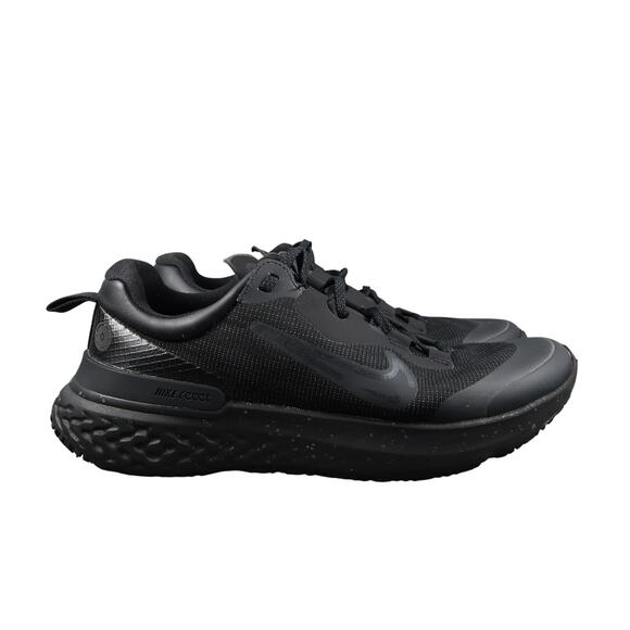 Nike Shoes Mens 10 Sneaker React Miler 2 Shield Running Athletic Trainer Black - Picture 1 of 13